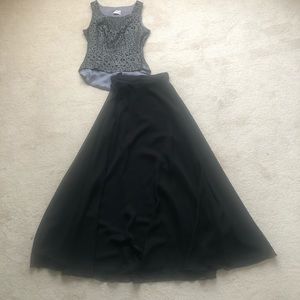Night/evening gown, top and skirt size 0